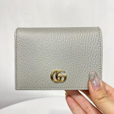 Gucci GG Marmont Wallet Grey Pink