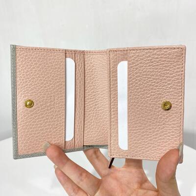 Gucci GG Marmont Wallet Grey Pink