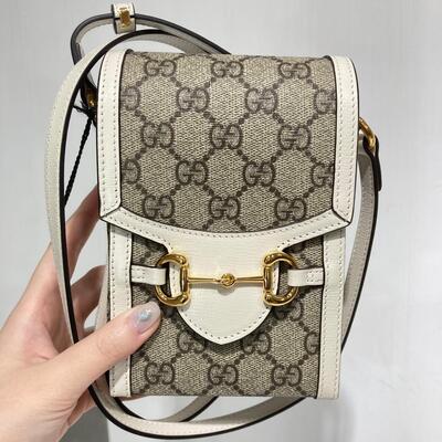 Gucci Horsebit 1955 Mini Bag White