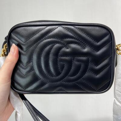 Gucci GG Marmont Camera Bag Mini Black
