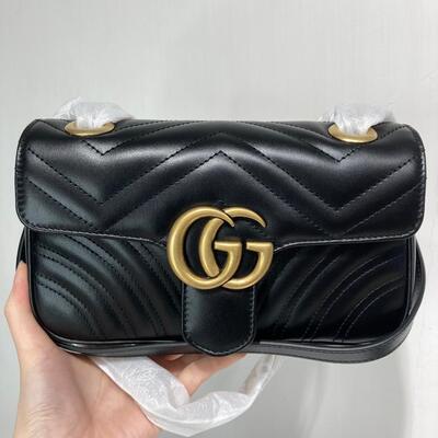 Gucci GG Marmont Mini Flap Bag Black