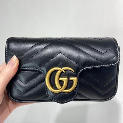 Gucci Marmont Supermini Bag Black