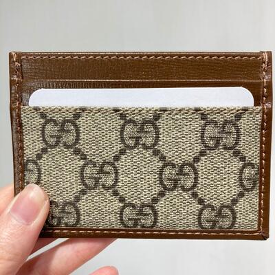 Gucci Mens Interlocking G Cardcase Brown