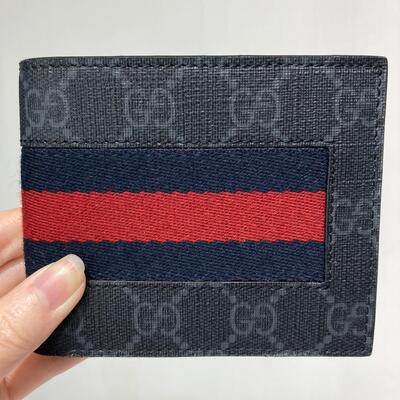 Gucci Mens Supreme Wallet Navy