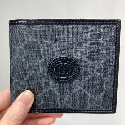 Gucci Mens Interlocking G Wallet Black
