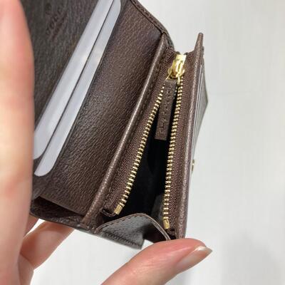 Gucci Ophidia Canvas Wallet Brown