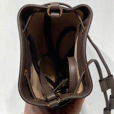 Gucci Ophidia Mini GG Bucket Bag Brown