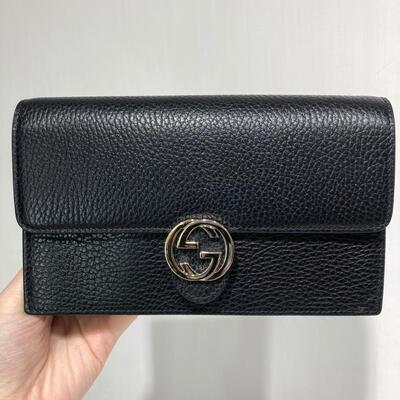 Gucci Wallet On Chain Black
