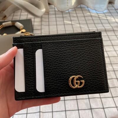 Gucci Zip GG Cardholder Black