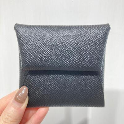 Hermes Bastia Coin Purse Epsom Calf Black