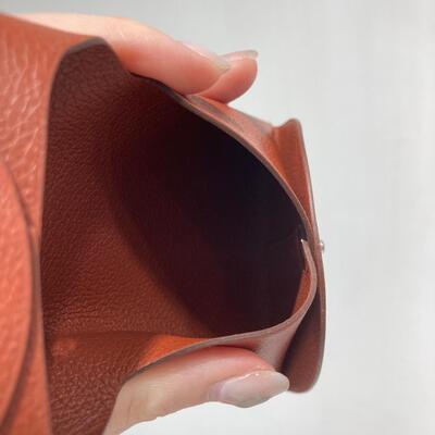 Hermes Bastia Coin Purse Chamkila Goat Tan