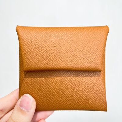 Hermes Bastia Coin Purse Epsom Calf Gold