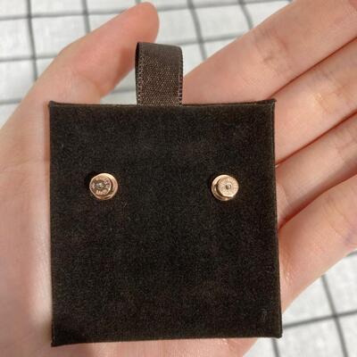 Hermes Mini Pop H Earring Rose Gold Pink