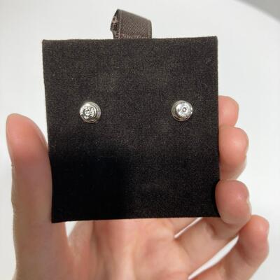 Hermes Pop H Earring Silver Pink