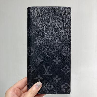 LV Brazza Wallet Monogram Canvas Black