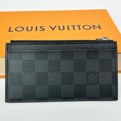 LV Coin Cardholder Damier Black