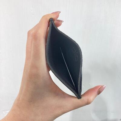 LV Card Holder Monogram Leather Black