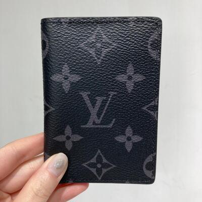 LV Pocket Organiser Monogram Canvas Black