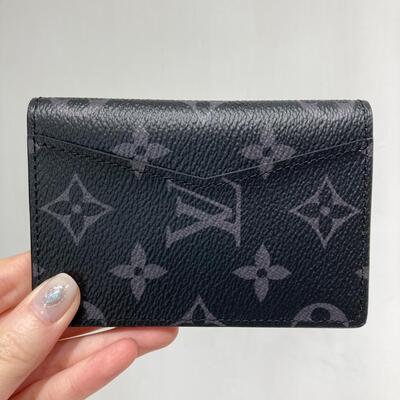 LV Pocket Organiser Monogram Canvas Black