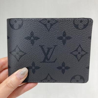 LV Slender Wallet Monogram Canvas Grey