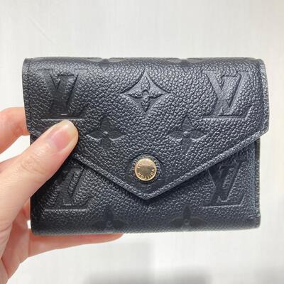 LV Victorine Wallet Monogram Leather Black