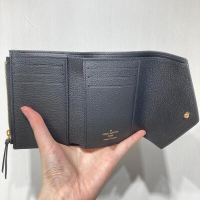 LV Victorine Wallet Monogram Leather Black