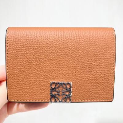 Loewe Anagram Trifold Wallet Tan