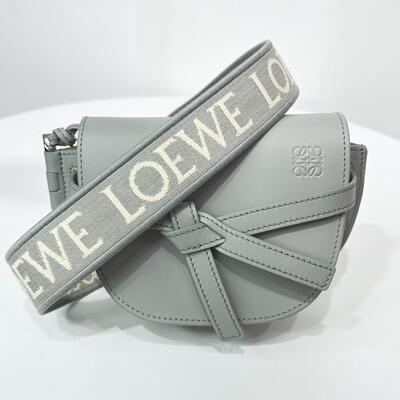 Loewe Mini Gate Dual Bag Pearl Grey