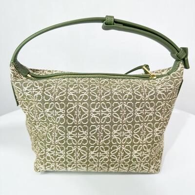 Loewe Small Cubi Anagram Avocado Green