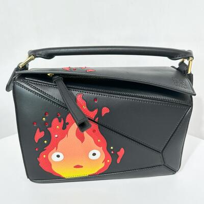 Loewe Small Puzzle Bag Black X Howl's Moving Castle
