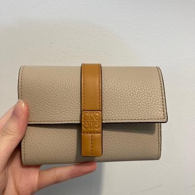 Loewe Small Vertical Wallet Light Oat