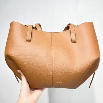 Polene Cyme Mini Grained Camel