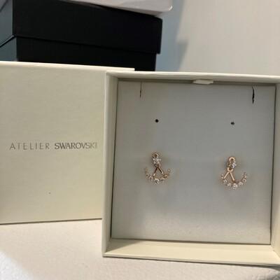 Swarovski Moon Earring Rose Gold