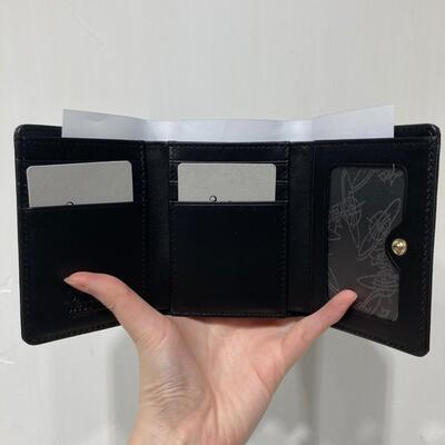 Vivienne Westwood Small Frame Wallet Black Gold
