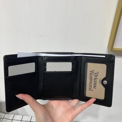 Vivienne Westwood Victoria Wallet Black Silver